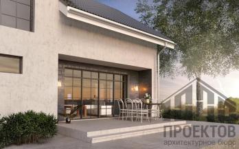 Проект дома из блоков м6