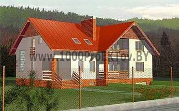 Проект дома из блоков 1144