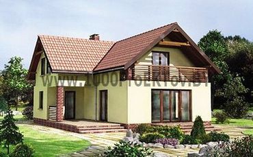 Проект дома из блоков 1217