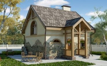 Проект дома из блоков 10-2043