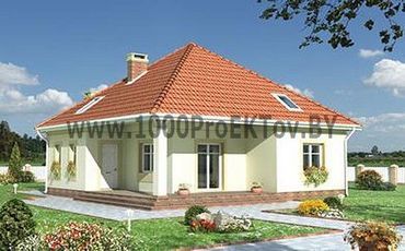 Проект дома из блоков 1256