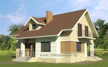 Проект дома из блоков 1651