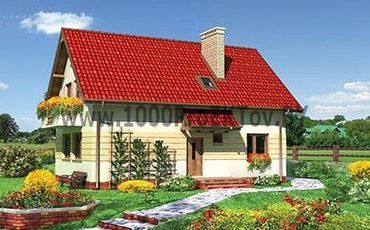 Проект дома из блоков 1492