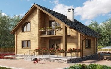 Проект деревянного дома 10-2123-2