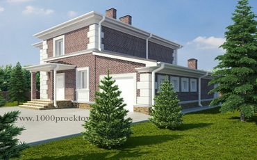 Проект дома из блоков 1649