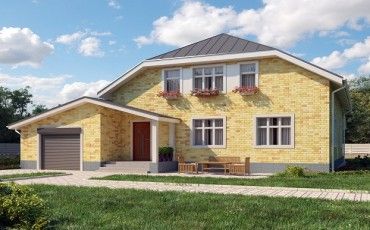 Проект дома из блоков 10-2130