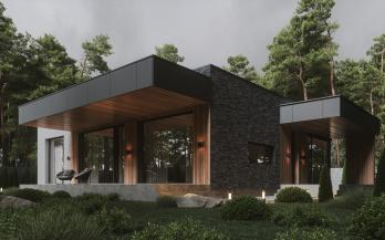 Проект дома из блоков м51