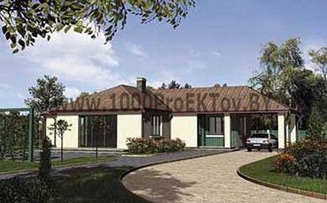 Проект дома из блоков 1468