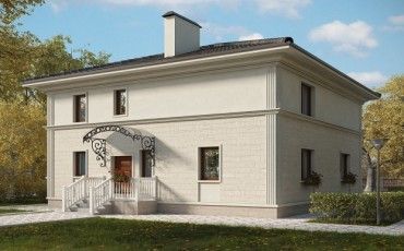 Проект дома из блоков 10-2080