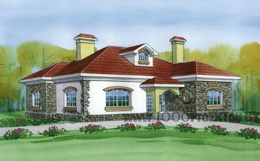 Проект дома из блоков 1098