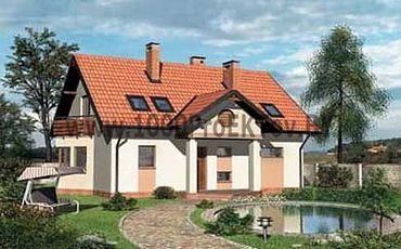 Проект дома из блоков 1342