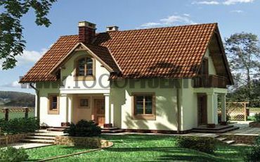 Проект дома из блоков 1520