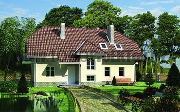 Проект дома из блоков 1522