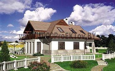 Проект дома из блоков 1423