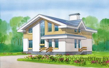 Проект дома из блоков 1120