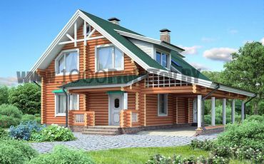 Проект деревянного дома 1020