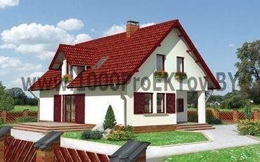 Проект дома из блоков 1337