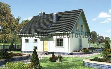 Проект дома из блоков 1140