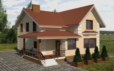 Проект дома из блоков 1546