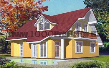 Проект дома из блоков 1495