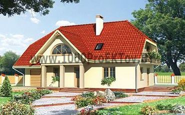 Проект дома из блоков 1235