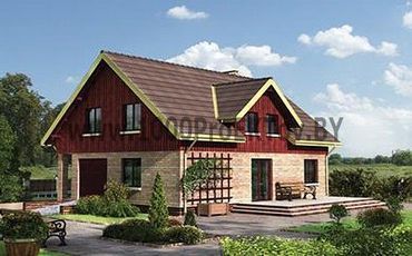 Проект дома из блоков 1462