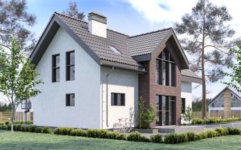 Проект дома из блоков м12