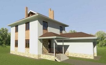 Проект дома из блоков 1179