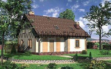 Проект дома из блоков 1252