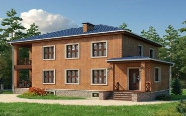 Проект дома из блоков 10-2165