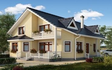 Проект дома из блоков 10-1601-2