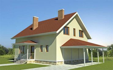 Проект дома из блоков 1509