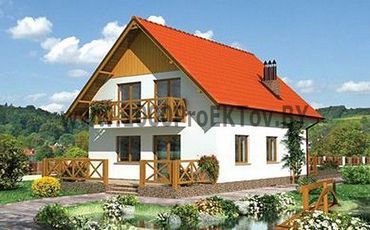 Проект дома из блоков 1472