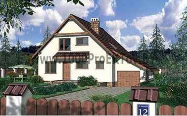 Проект дома из блоков 1151