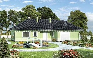 Проект дома из блоков 1246