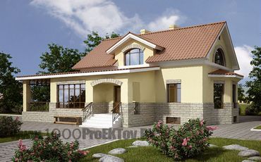 Проект дома из блоков 1083