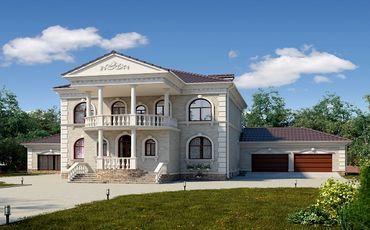 Проект дома из блоков 10-2250