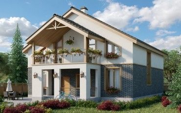 Проект дома из блоков 10-2032