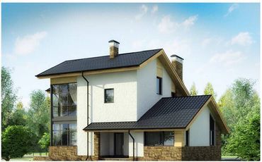 Проект дома из блоков 1-41