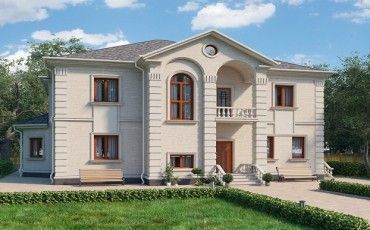 Проект дома из блоков 10-2187