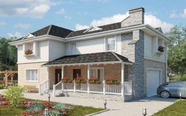 Проект каркасного дома 10-2086