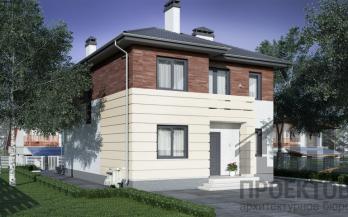 Проект дома из блоков м25