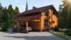 Проект деревянного дома 3-7