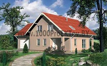 Проект дома из блоков 1490