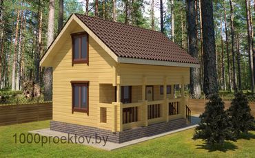 Проект деревянного дома 3-26