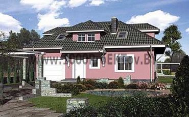 Проект дома из блоков 1174