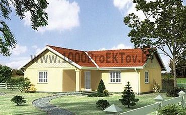 Проект дома из блоков 1406