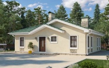 Проект дома из блоков 10-2236