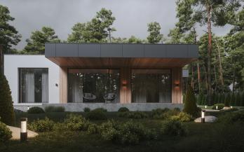 Проект дома из блоков м51