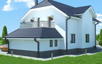 Проект дома из блоков 1-27